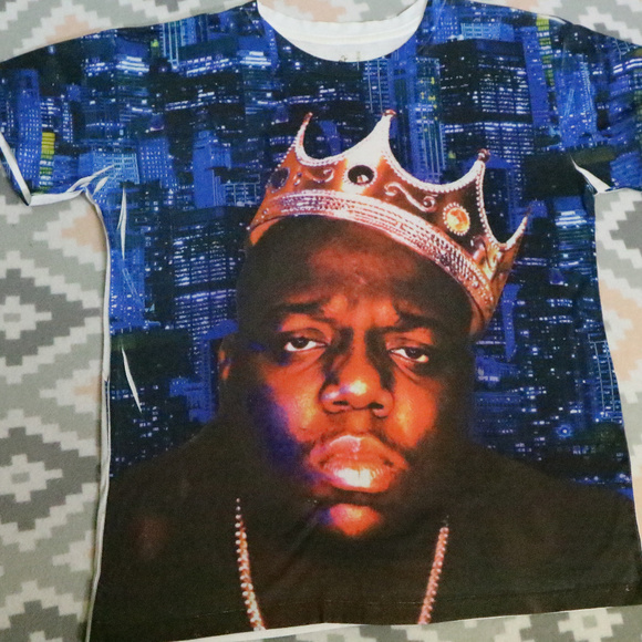 Vintage Other - NOTORIOUS B.I.G Biggie Smalls Print Tee T-shirt Sz Small Men Sz Med Women